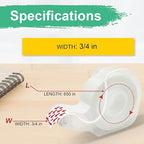 BeataTap Tape, Invisible Tape for Gift Wrapping, 6 Rolls+6 Refillable Dispensers - Image 4