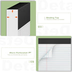 Legal Pads 8.5 x 11 inch Notepad, 2 Pack White Note Pads 8.5'' x 11'' - Image 4