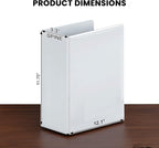 3 Ring Binder, 2.5" Professional Angle D-Rings, Presentation Folder - Image 5