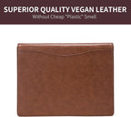 Geslun Personalized Vegan Leather 3 Ring Binder, Custom 8.5 x 11 Letter Size - Image 4