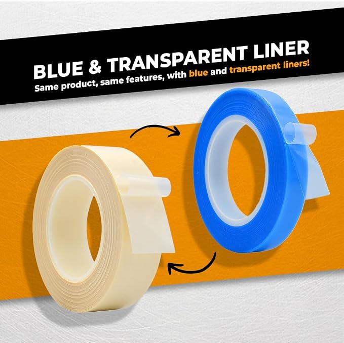 WOD SPT7A UHMW Polyethylene Transparent Film Slick Tape, 1 inch x 36 yd. - Image 5