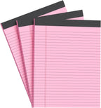 AILZFEI Pink Legal Pad Note Pads 8.5 x 11 inch, Wide Ruled Clear Print Writing by Unknown