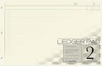BookFactory Ledger Pad/Large 2 Column Accounting Ledger Columnar Pads by BookFactory