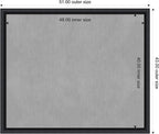 Amanti Art Black Framed Magnetic Board 43x51 Oversize Vision Board - Image 4