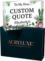 Personalized Gifts, Custom Quote Block Letter Board, Crystal-Clear Acrylic - Image 9