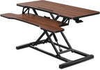FITUEYES Height Adjustable Standing Desk 36” Wide Sit to Stand Converter Stand - Image 7