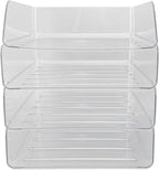Jeanoko Desk Letter Tray Set Transparent Stackable Organizer - Image 6
