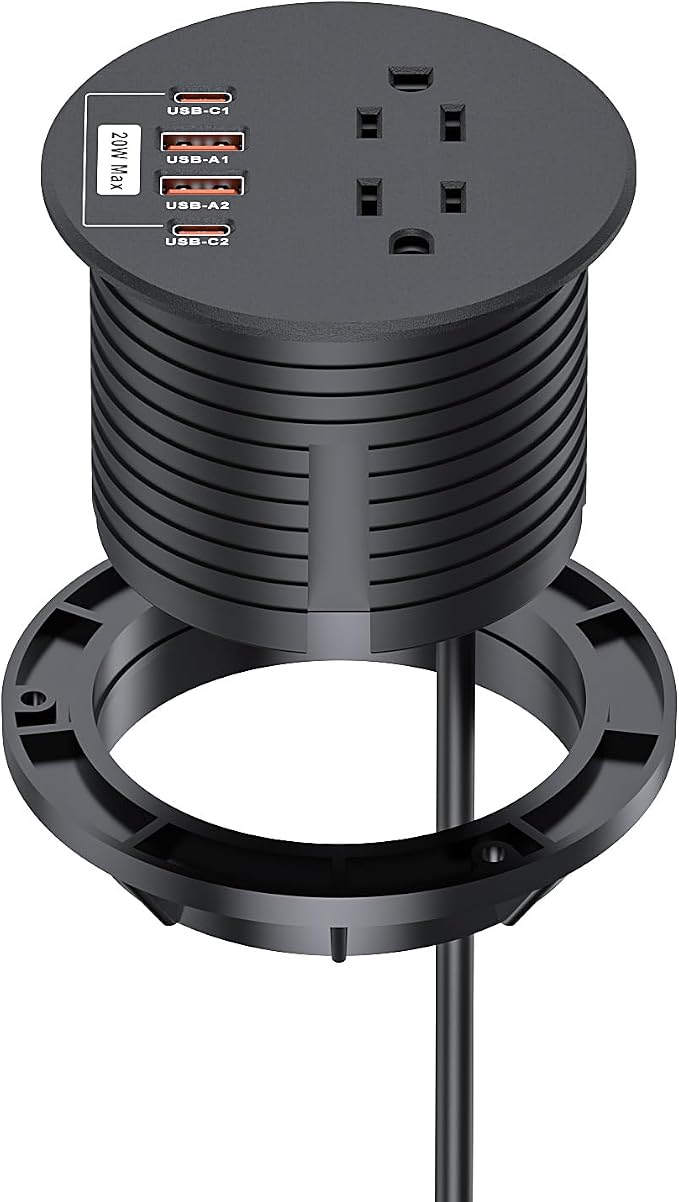 Recessed Power Grommet 3 inch by YYSKA