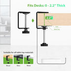 KEEGH 16" Under Desk Cable Management Tray, Desk Cord Organizer Upgrade Capacity - Image 7