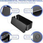 Cable Organizer Box Set of Three, Power Cover Cord Holder Surge Protector - Image 3