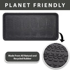 Envelor Rubber Boot Tray for Entryway Indoor Shoe Trays for Mudroom Wet Shoe - Image 2