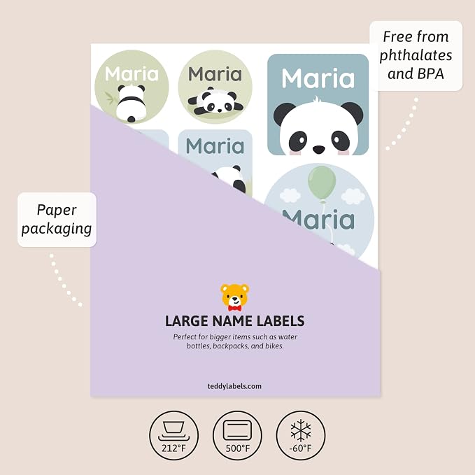 Large Name Labels for Kids - Image 3