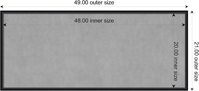 Amanti Art Black Framed Magnetic Board 21x49 Oversize Vision Board - Image 4