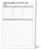 Task Planner & Tracker 8.5 x 11 Tear-Off 70 Sheet Planner Pad – Project by Emblissom