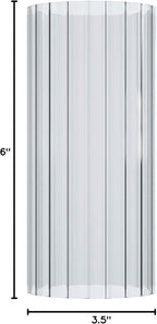 Sunwo Glass Shade Straight Cylinder Glass Lamp Shade Replacement - Image 7