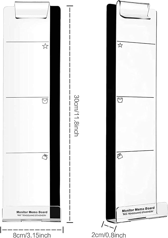 Office Desk Accessories 2pcs Multifunction Computer Monitor Memo Board - Image 3