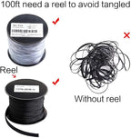100ft - 1/2 inch PET Expandable Braided Sleeving – Black – Alex Tech Braided - Image 6