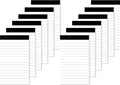 Nichela 12 Pack Small Notepad, 3 x 5 Inch Ultra Quality Note Pads, Server Lined by Nichela