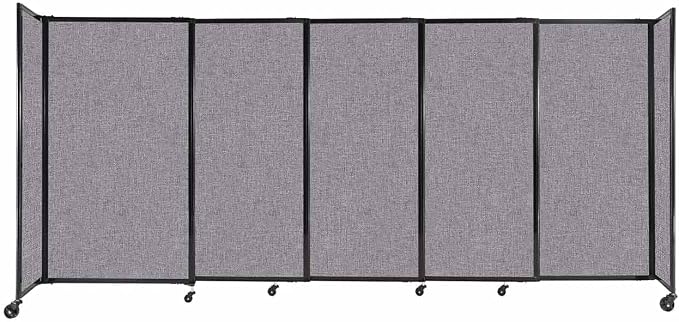 Versare Straightwall Sliding Portable Wall Partition | Freestanding Office by VERSARE