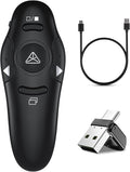 Presentation Clicker, Rechargeable Pointer, 2-in-1 USB Type C Powerpoint Clicker by NinjaABXY
