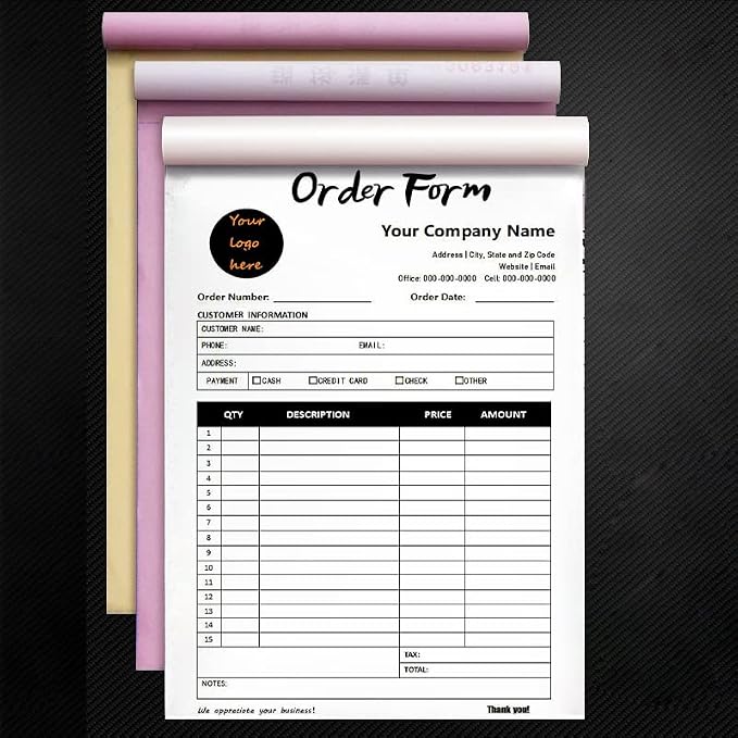 Custom Carbonless Sales Invoice Form Books - Image 2