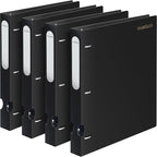 MUKAWA 1 Inch 3 Ring Binder, D-Ring Binder Holds 250 Sheets, PP Cover by Unknown