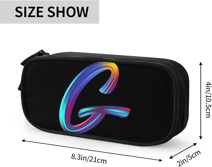 Pazacon Cute Initial Pencil Case - Image 2