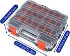Tools Organizer Box Small Parts Storage Box 50-Compartment Double Side Hardware - Image 3