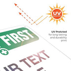 Custom Safety First Sign, OSHA Sign, 10x7 Inches, Rust Free .040 Aluminum - Image 7