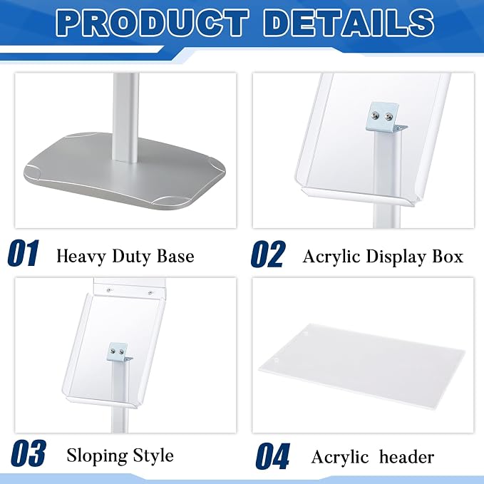 Thyle Acrylic Advertising Brochure Sign Holder Stand Displays 8.5x11 Inch - Image 3