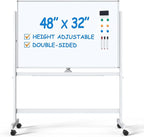 Large Dry-Erase Rolling Magnetic Whiteboard by TSJOFFICE