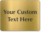 SmartSign Custom Brass Sign by SmartSign