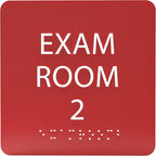 6" X6" Exam Room 2 Sign by ADACentralSigns