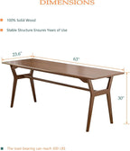 OSCHF Solid Wood Study Desk - Image 2