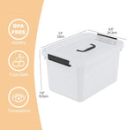 Drephia 10.5 Quart Clear Plastic Storage Box/Container - Image 2