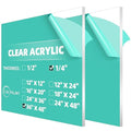 CALPALMY 1/4" Thick Clear Large Acrylic Sheets by CalPalmy