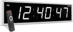 Ivation Huge Oversized 48" Large Digital LED Clock | Big Digital Clock by Ivation