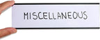 SmartSign Magnetic 'C' Channel Label Holders | 2.5" x 8" Pack of 10 - Image 2