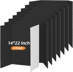 Henoyso 8 Pcs 14 x 22 Inch Black Trifold Poster Board Large Tri Fold by Henoyso
