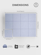 Bumusty Large Cork Board 47"x35" Alternative - Image 2