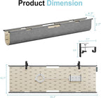 2-in-1 Under Desk Cable Management Tray & Privacy Panel, Dual-Sided Felt Cord - Image 7