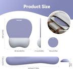 TECKNET Gel Mouse Pad Set with Wrist Rest and Keyboard Wrist Rest, Ergonomic - Image 7