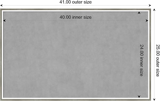 Amanti Art Silver Framed Magnetic Board 25x41 Large Vision Board - Image 4