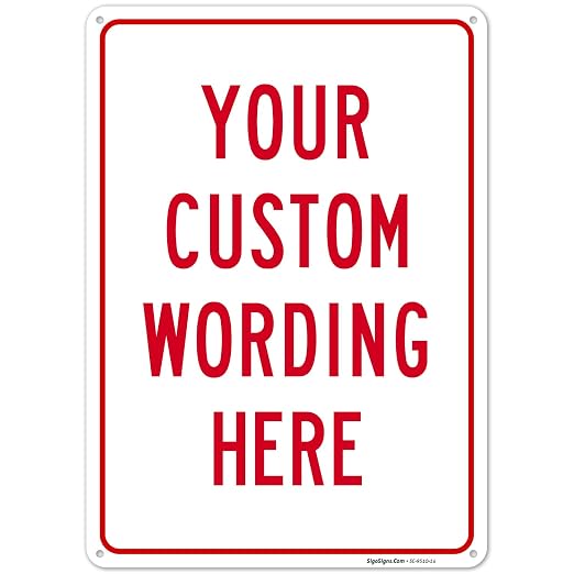 Custom Sign, Personalized Metal Signs by SigoSigns