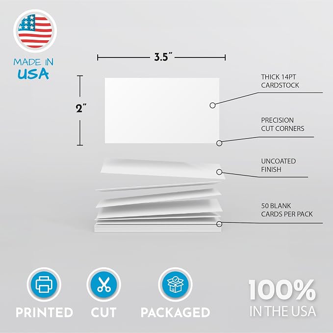 Home Advantage 3.5x5 Blank Index Cards - Image 5