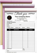 Custom Invoice Book in 3-Part /2-Part Receipt Book by Wasetell