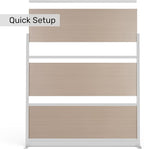 Stand Up Desk Store Oakwood Aesthetic Modular Walls | Room Divider Wall - Image 7