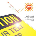 Custom Caution Sign, OSHA Sign, 12x18 Inches, Rust Free .063 Aluminum, Fade - Image 7