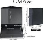 URbantin 6 Pack Foldable A4 Box Files, Plastic Archive Folders, 65mm Spine - Image 5