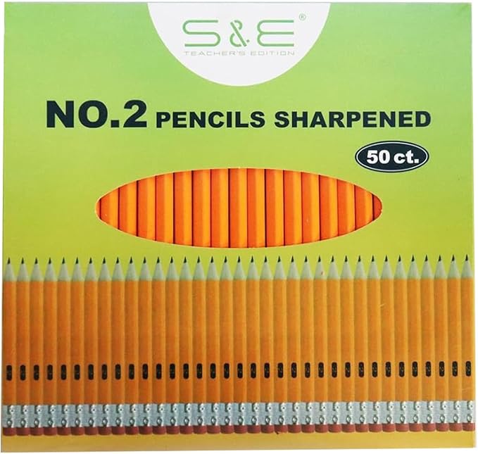 S & E TEACHER'S EDITION 50Pcs Wooden Pencils by SETEACHERSEDITION